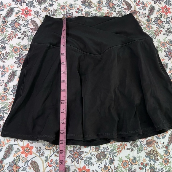 Aerie Skort Skirt Small Athletic Activewear Black Crossover V Waist B13 - Picture 2 of 8